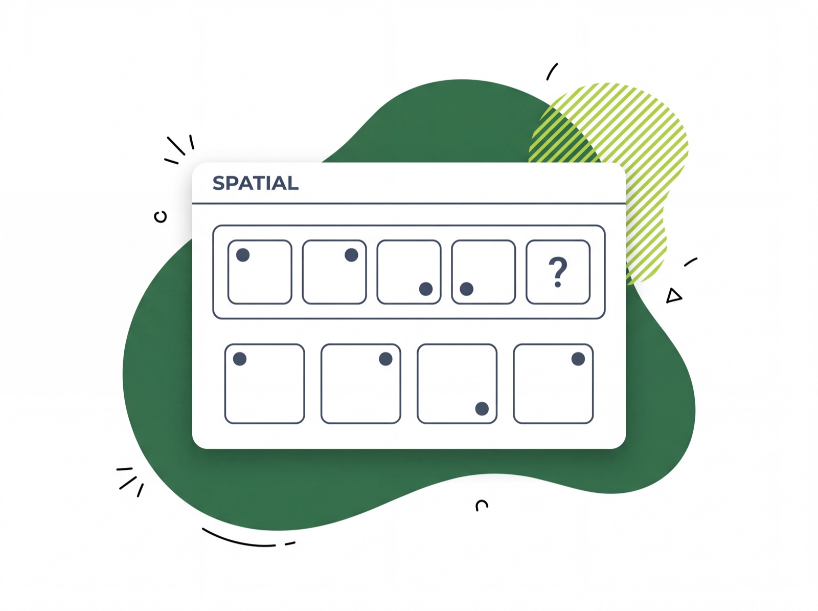 Example spatial rotation question in a CCAT-style interface